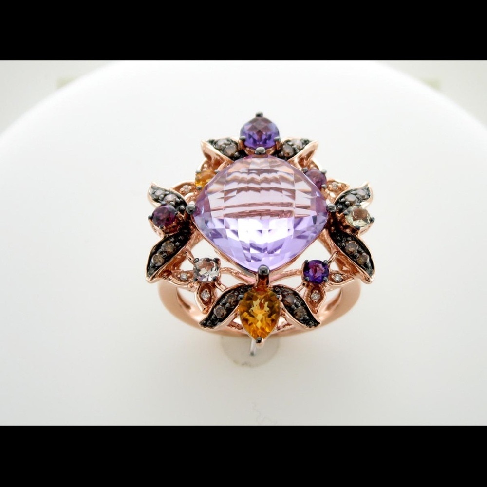 LeVian Rose Gold Multi Stone Ring Le Vian